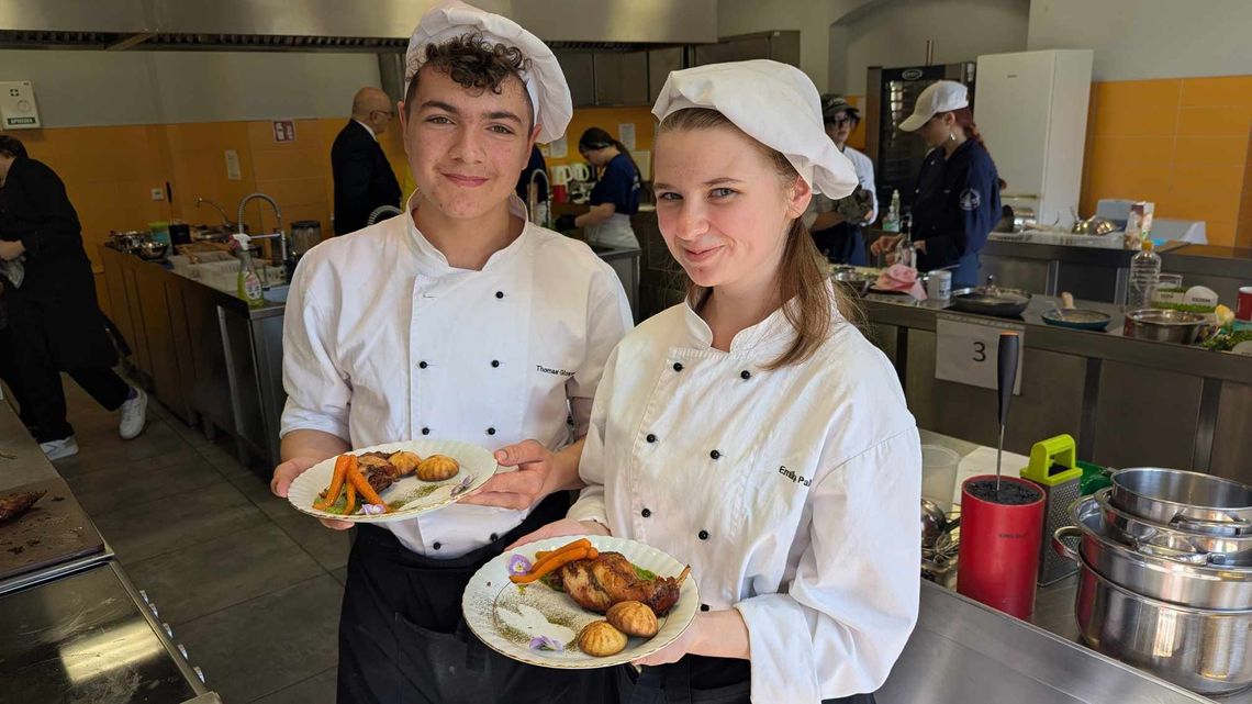 "To był MasterChef na skale województwa opolskiego". Uczniowie rywalizowali w konkursie kulinarno-kelnerskim w Zespole Szkół nr 1