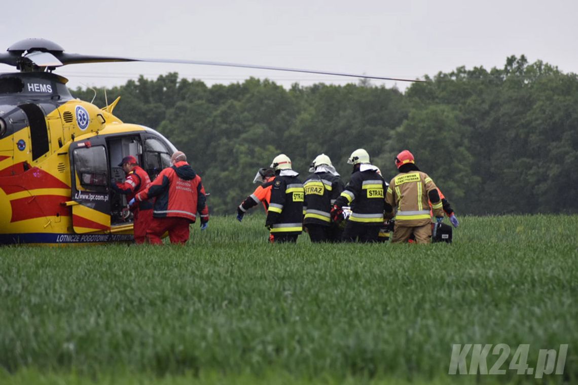 Tragiczny finał wypadku w Pokrzywnicy. Lekarzom nie udało się uratować życia kierowcy