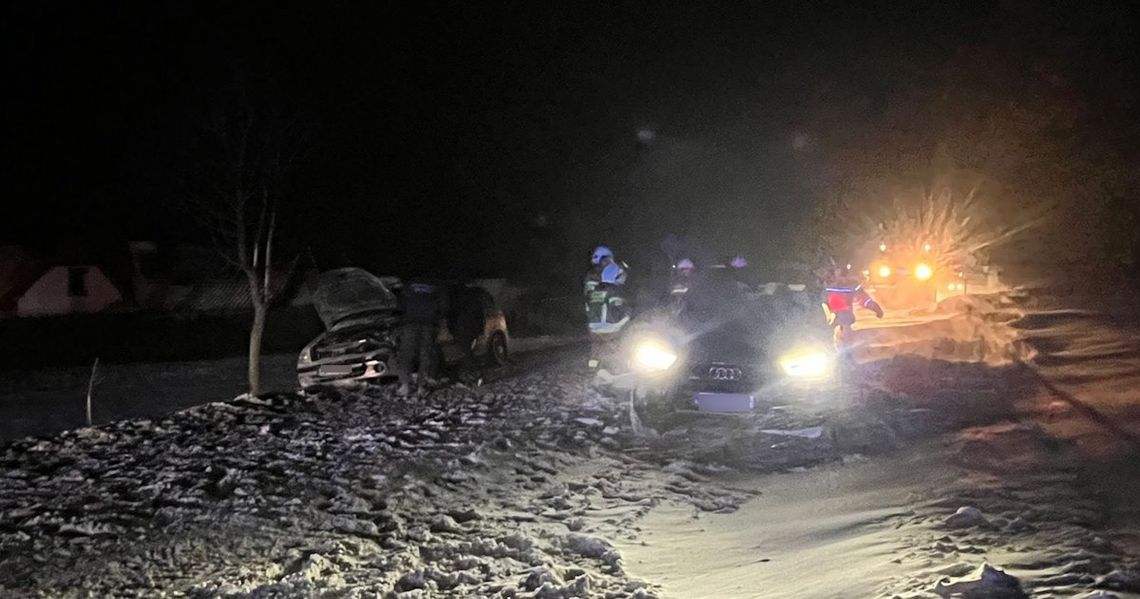 Trudne warunki na drogach powiatu. W Cisowej i Pawłowiczkach doszło do kolizji. ZDJĘCIA