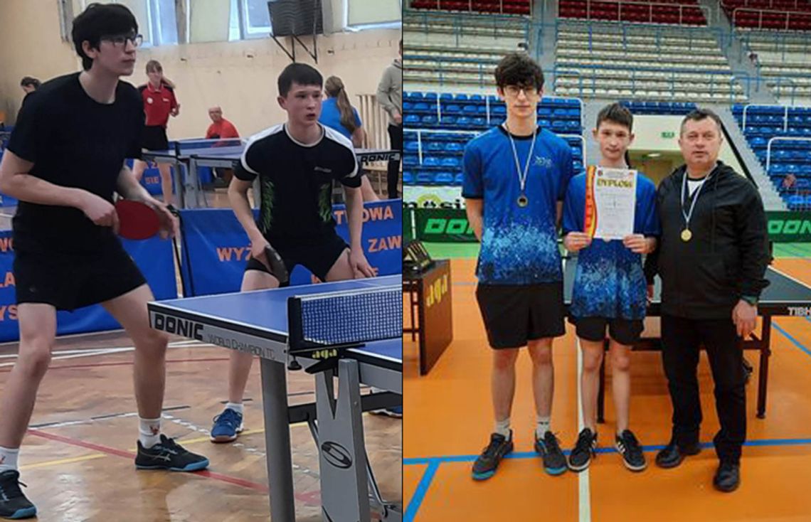 Uczniowie Zespołu Szkół Technicznych i Ogólnokształcących wicemistrzami województwa w tenisie stołowym