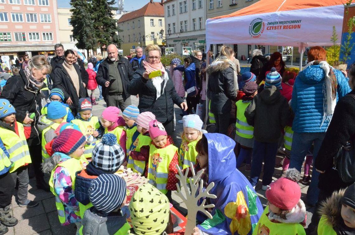 Udało się zebrać sporo elektrogratów. W zamian Czysty Region obdarowywał sadzonką lub kwiatkiem