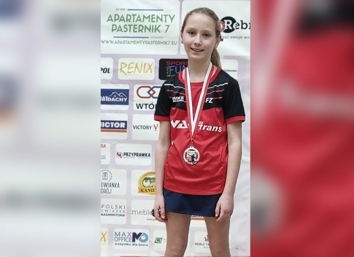 Udany początek sezonu dla Oliwii Szczerskiej. Młoda badmintonistka z Kędzierzyna-Koźla przywiozła brąz z Sulechowa
