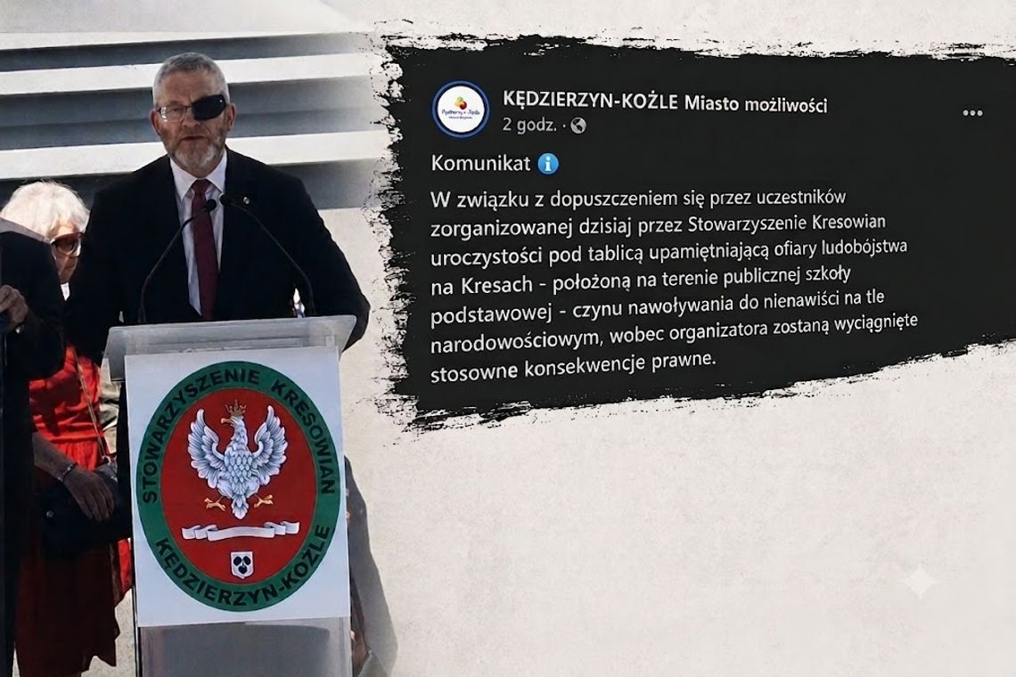 Kontrowersje po uroczystościach z udziałem Grzegorza Brauna w Kędzierzynie-Koźlu. Miasto reaguje i zapowiada kroki prawne