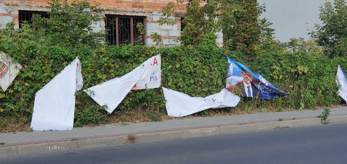 W Kędzierzynie-Koźlu ktoś niszczy banery wyborcze. To wykroczenie zagrożone nawet aresztem