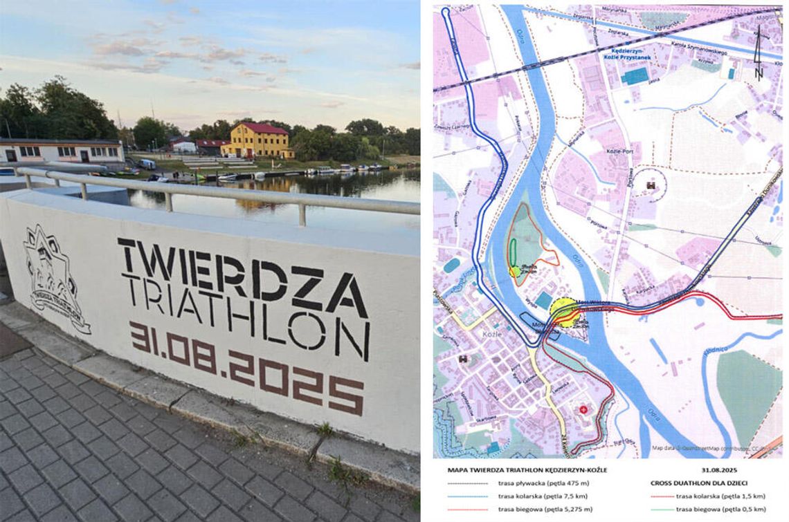 W niedzielę Triathlon Twierdza i zamknięcie ulic i ograniczenia ruchu w rejonie Odry w Koźlu