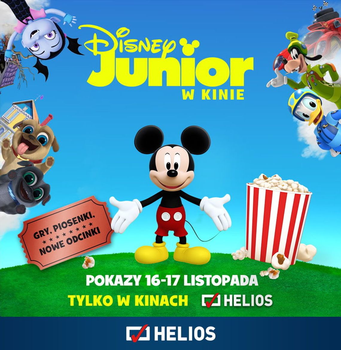 W weekend seanse Disney Junior w Kinie na ekranie kędzierzyńskiego Heliosa