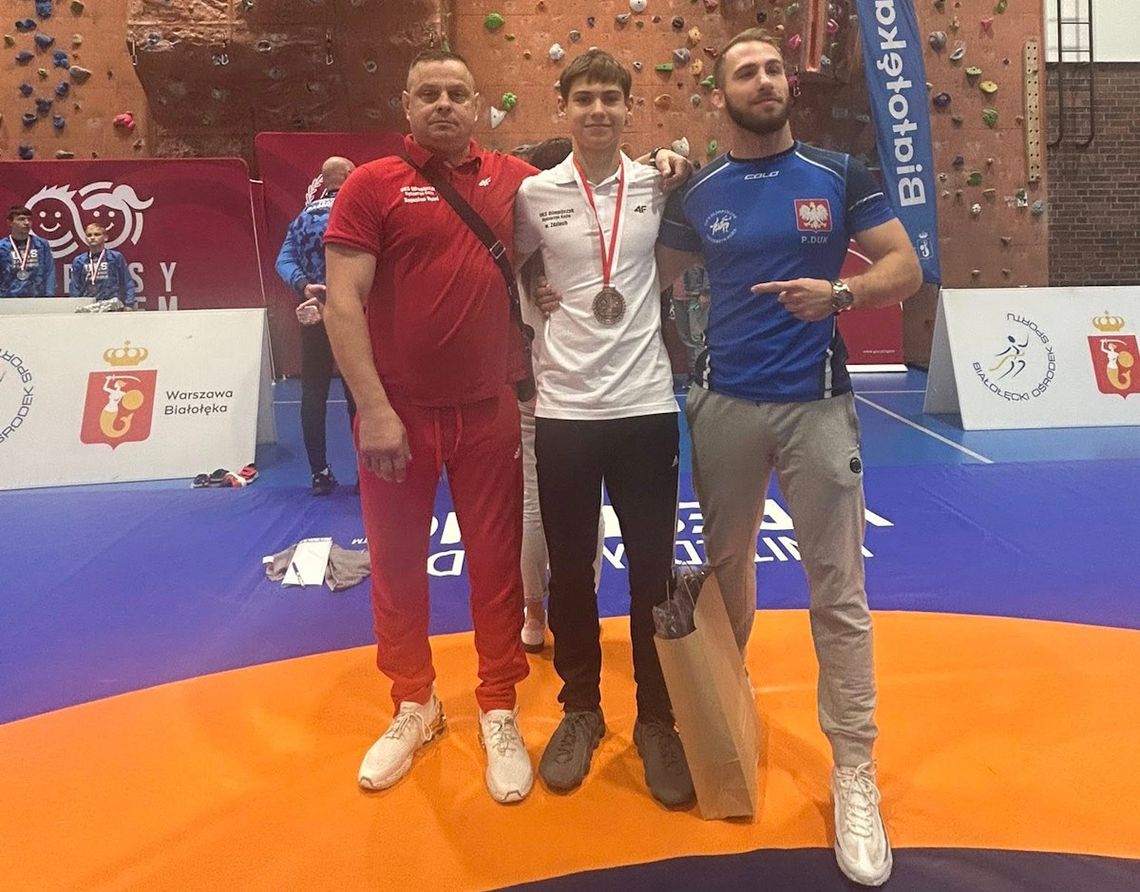 Wiktor Zdziech brązowym medalistą zapaśniczych Mistrzostw Polski U-15