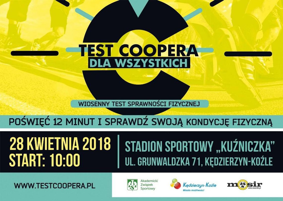 Wiosenny test sprawności fizycznej na Kuźniczce. W sobotę test Coopera