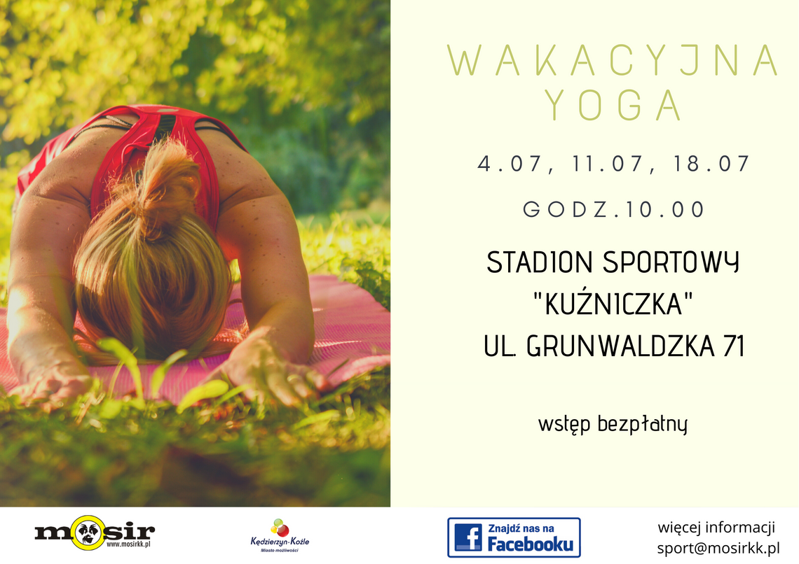 Wraca wakacyjna joga na stadionie Kuźniczka. W sobotę pierwsze spotkanie