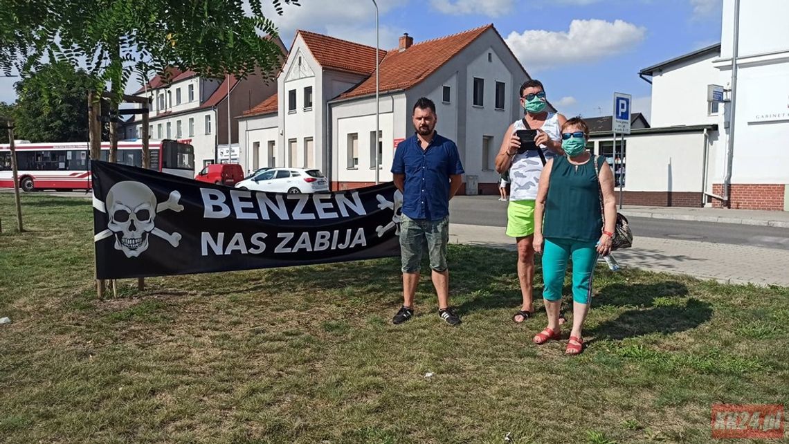 Wrócił problem benzenu, wróciły protesty. Mieszkańcy miasta manifestowali niezadowolenie