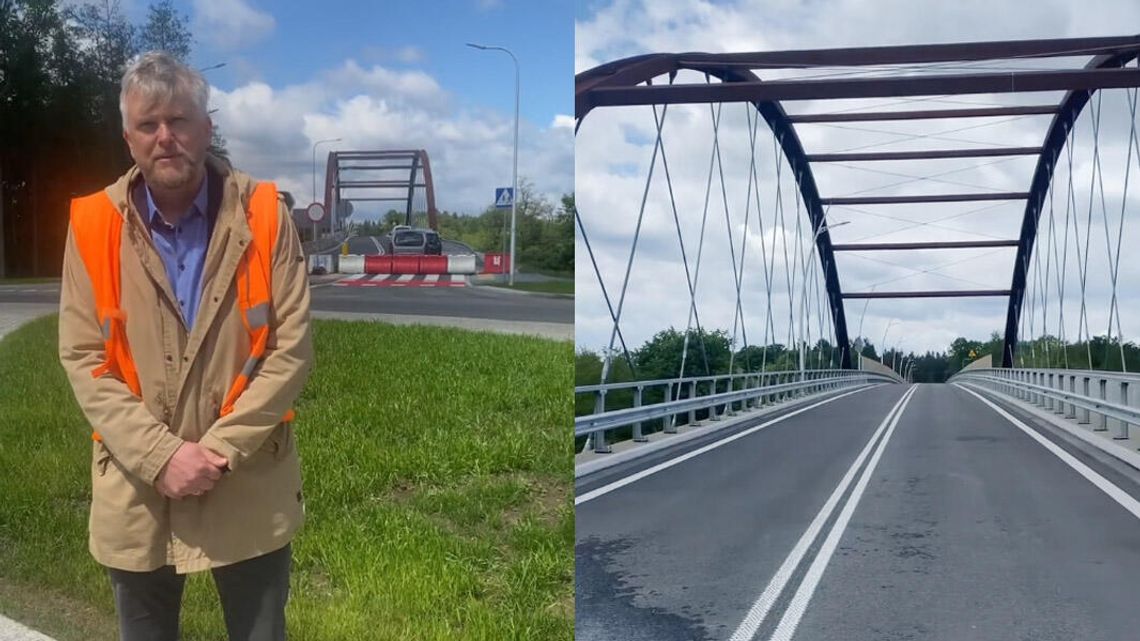 Wyjątkowy most z kortenu i dwa ronda na nowym łączniku do obwodnicy Kędzierzyna-Koźla. Inwestycja za ponad 60 mln zł już gotowa. WIDEO