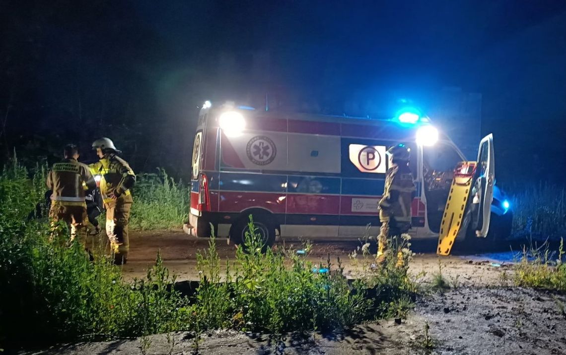 Wypadek w pustostanie. Młody mężczyzna spadł z wysokości kilku metrów