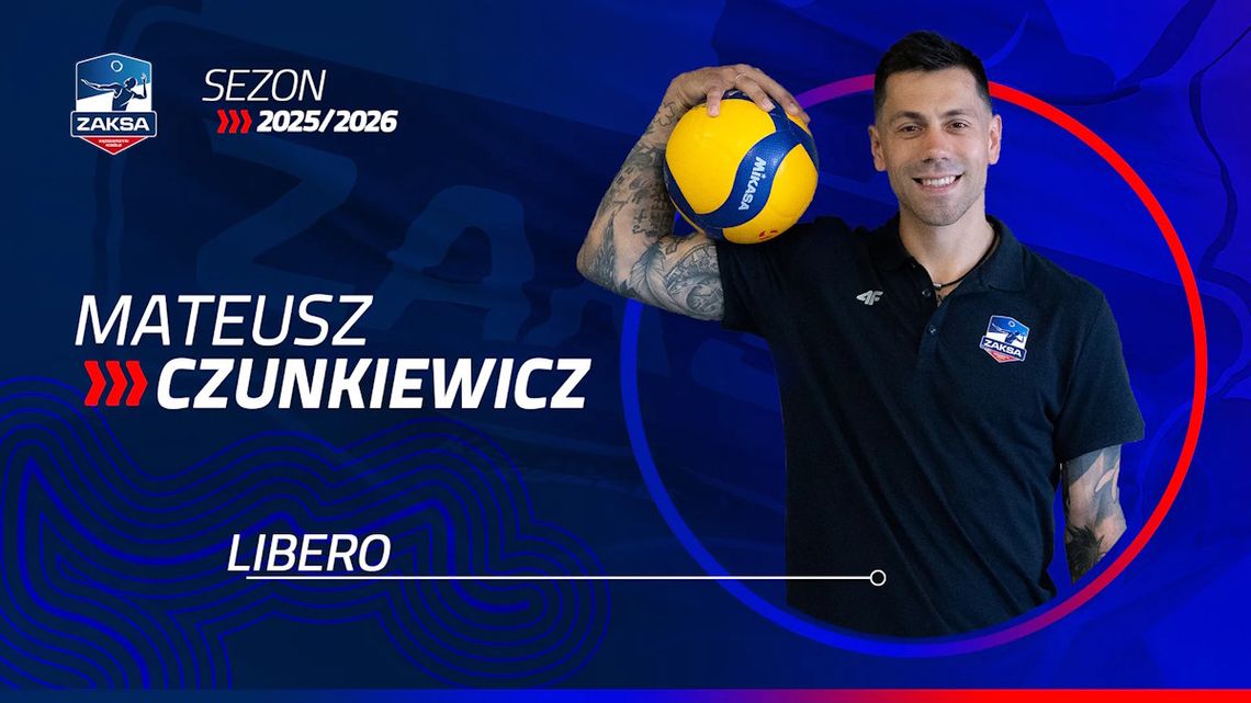 Z Suwałk do Kędzierzyna-Koźla. Mateusz Czunkiewicz nowym libero ZAKSY