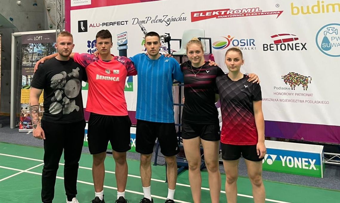 Zawodnicy Beninca UKS Feniks Kędzierzyn-Koźle z czterema medalami Mistrzostw Polski w badmintonie
