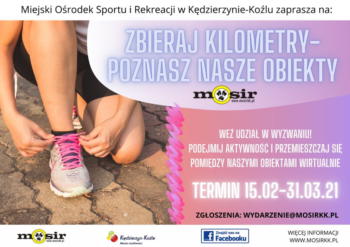 Zbieraj kilometry i poznaj miejskie obiekty sportowe. MOSiR zaprasza do sportowej rywalizacji