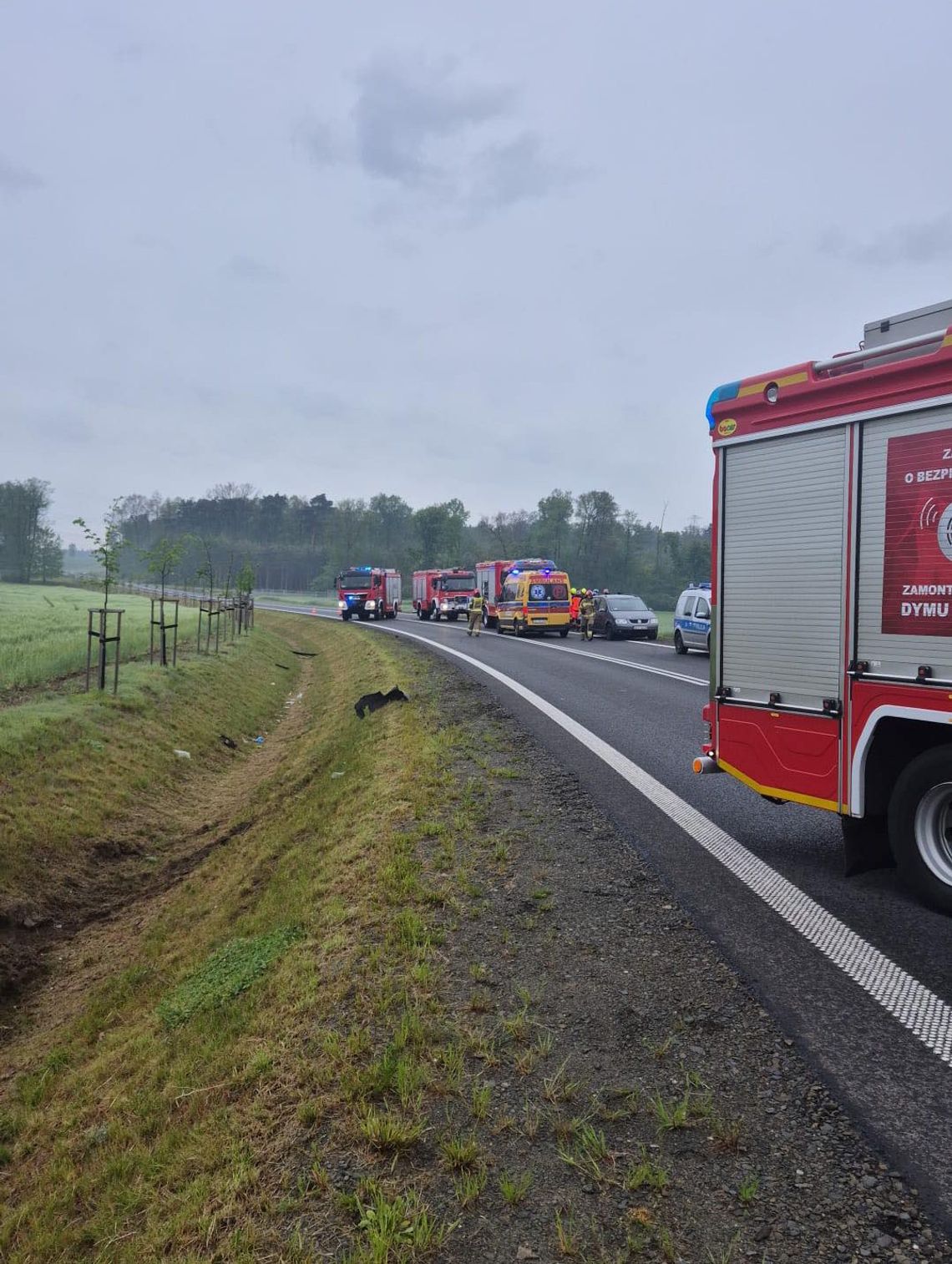 Zderzenie dwóch osobówek na obwodnicy Kędzierzyna-Koźla. Jedna osoba została ranna