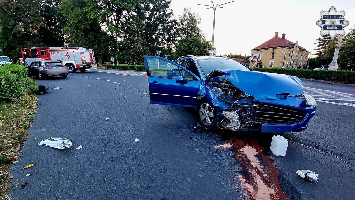 Zderzenie dwóch osobówek w Rudach. Sprawczynią 26-letnia mieszkanka Kędzierzyna-Koźla