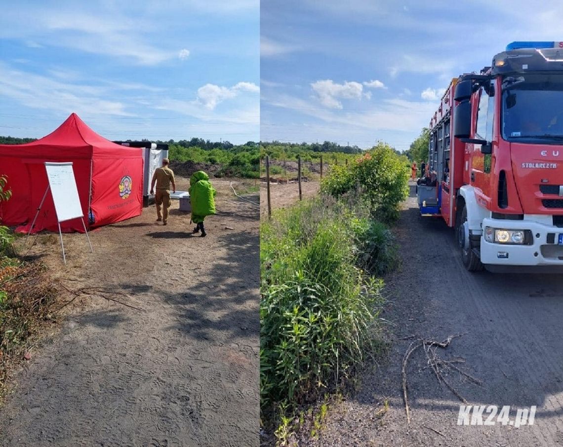 Ze wstępnych badań wynika, że zawartość beczki ujawnionej w Starym Koźlu nie stwarza zagrożenia