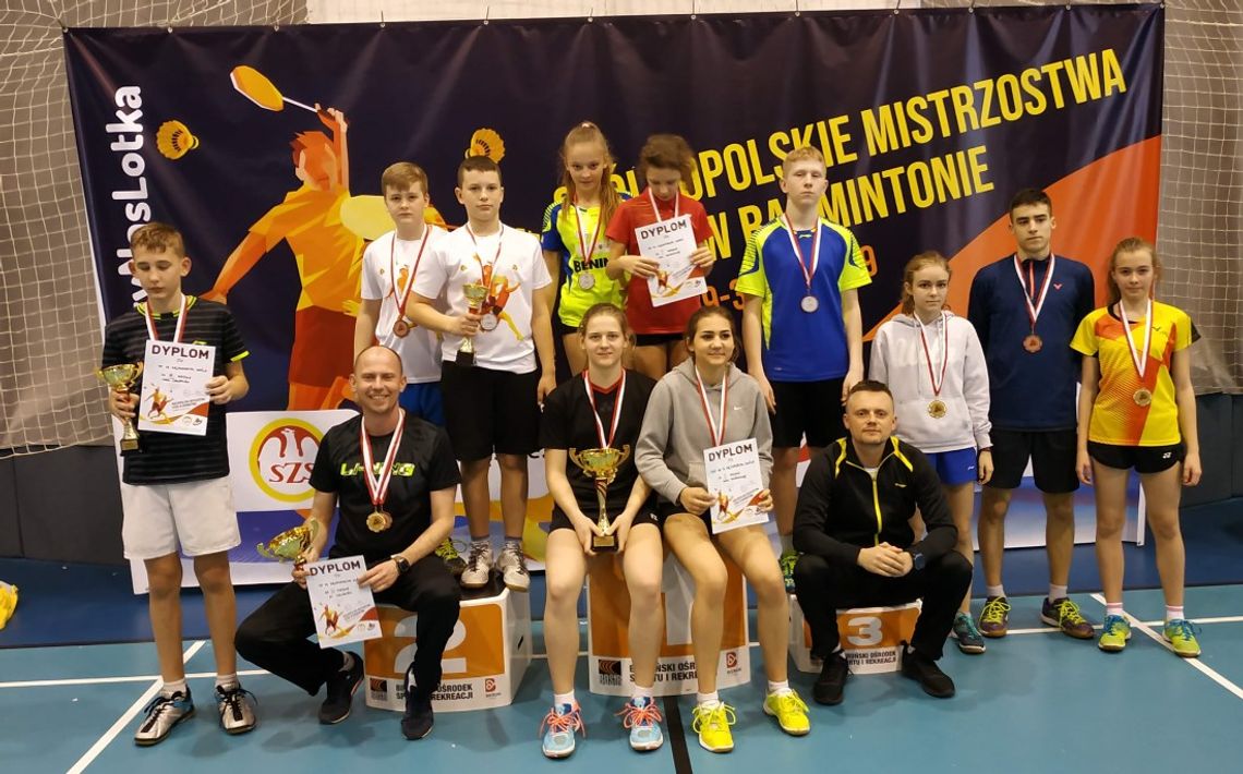 Złote medale badmintonowych Mistrzostw Polski szkół dla Kędzierzyna-Koźla. ZDJĘCIA