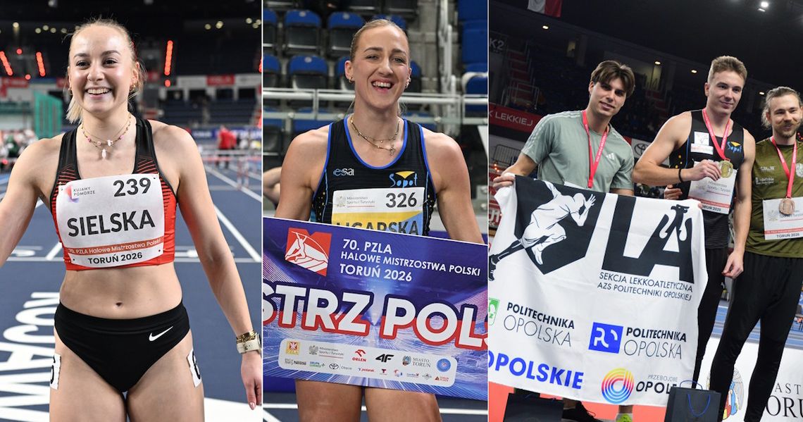 Złoto Ligarskiej, srebra Sielskiej i Bujaka na Halowych Mistrzostwach Polski w Toruniu Złoto Ligarskiej, srebra Sielskiej i Bujaka na Halowych Mistrzostwach Polski w Toruniu