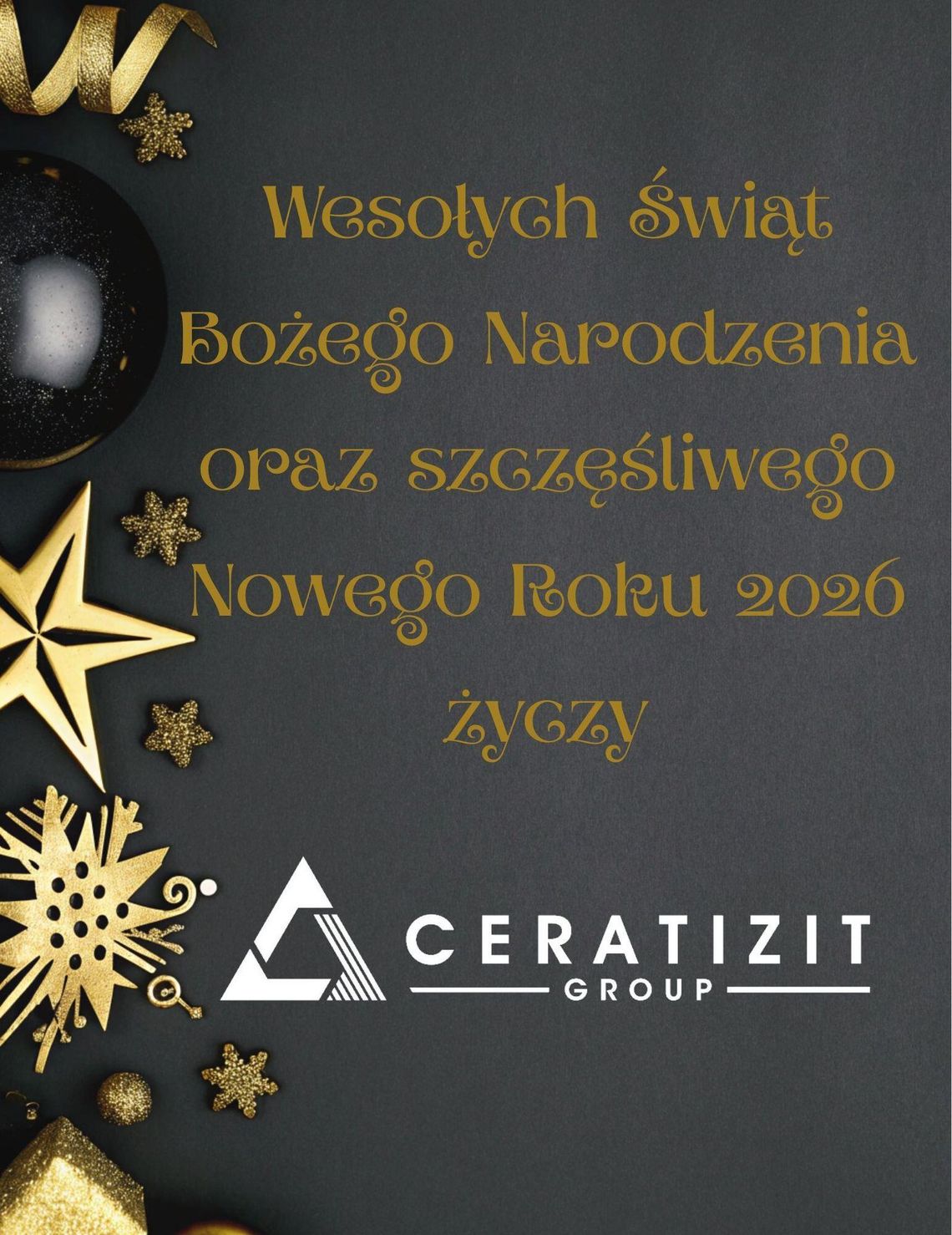 Życzenia bożonarodzeniowe i noworoczne firmy Ceratizit dla Czytelników KK24.pl