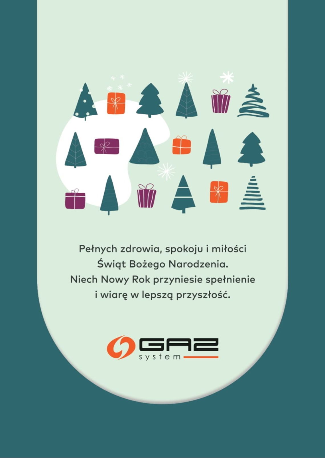 Życzenia bożonarodzeniowe i noworoczne firmy Gaz - System dla Czytelników KK24.pl