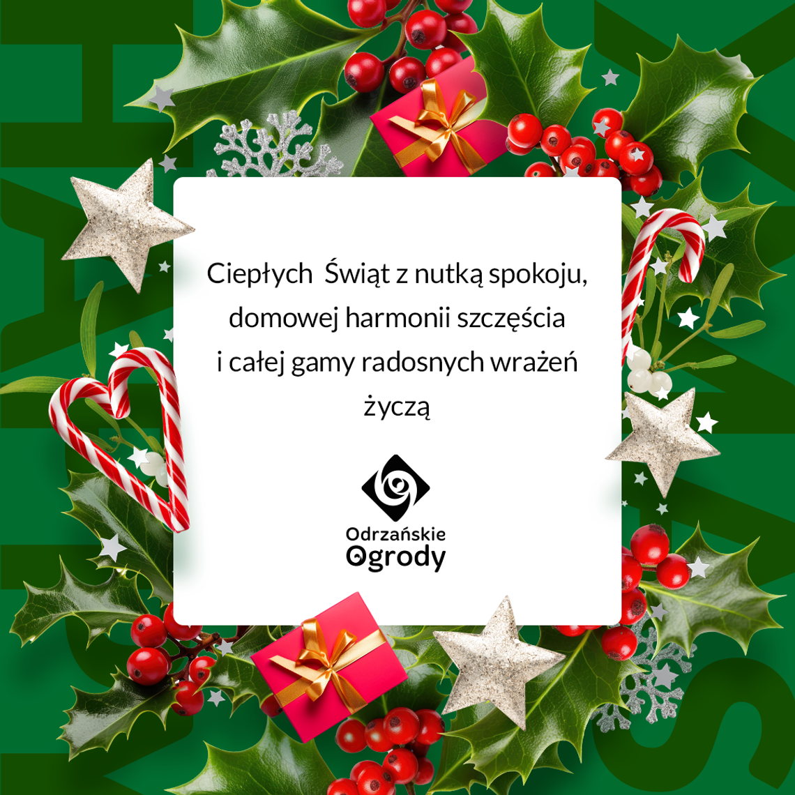 Życzenia bożonarodzeniowe i noworoczne Galerii Odrzańskie Ogrody a dla Czytelników KK24.pl