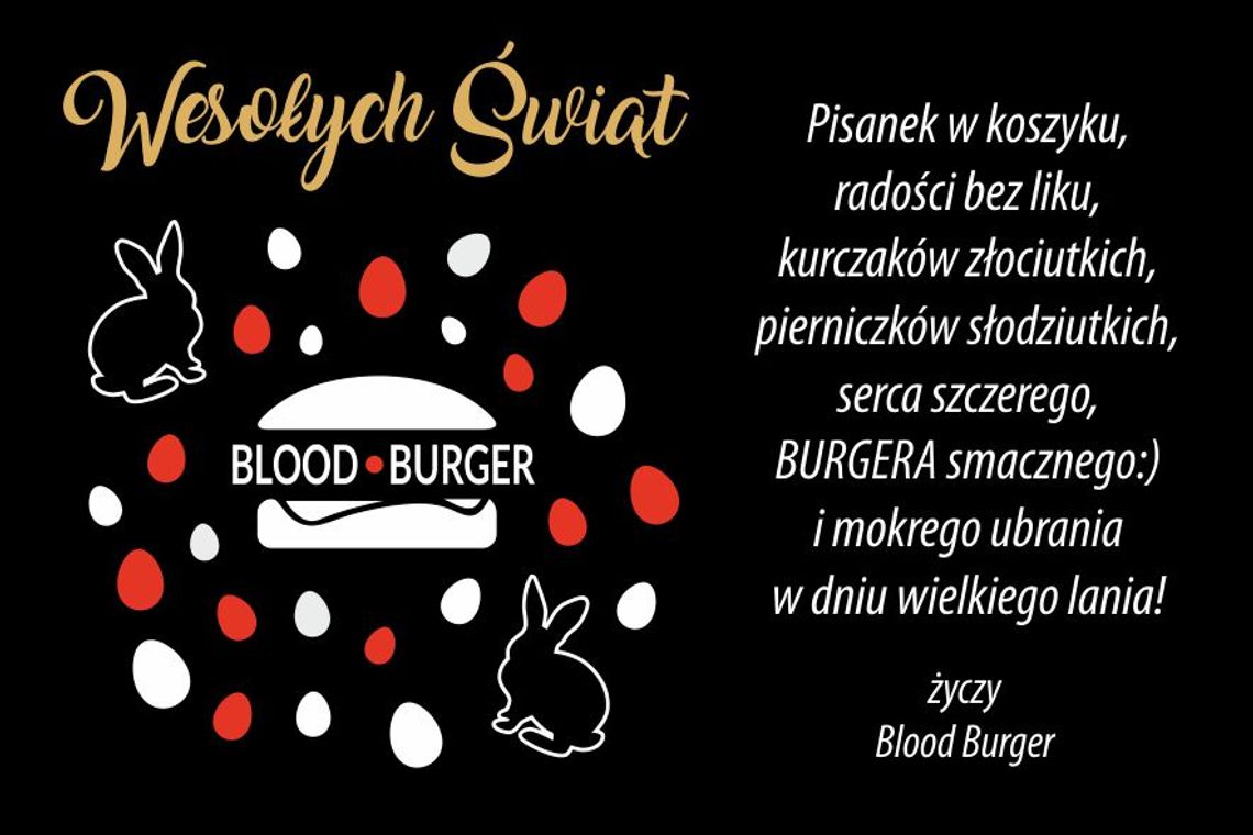 Życzenia wielkanocne Blood Burger dla Czytelników KK24.pl