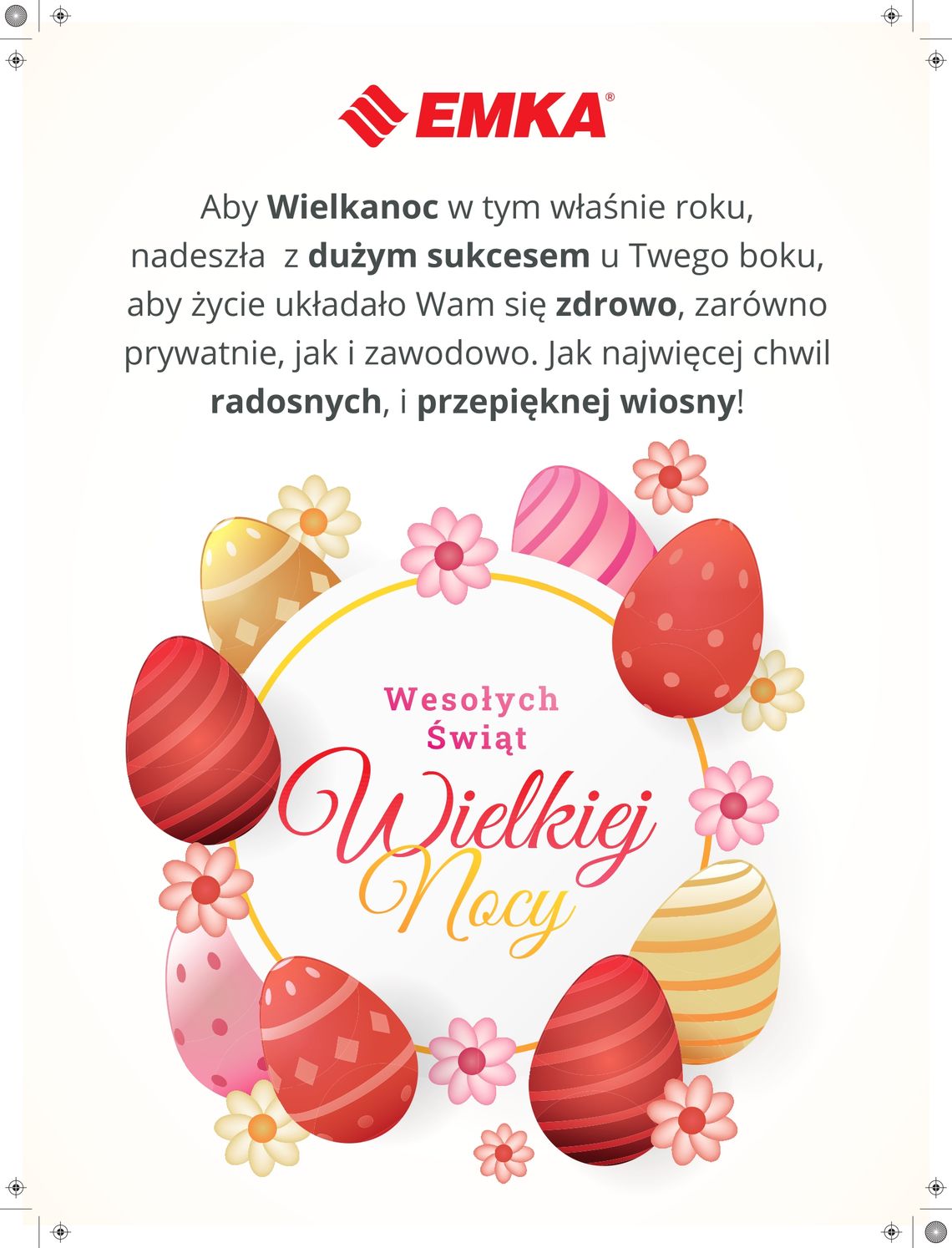 Życzenia wielkanocne firmy EMKA dla Czytelników KK24.pl