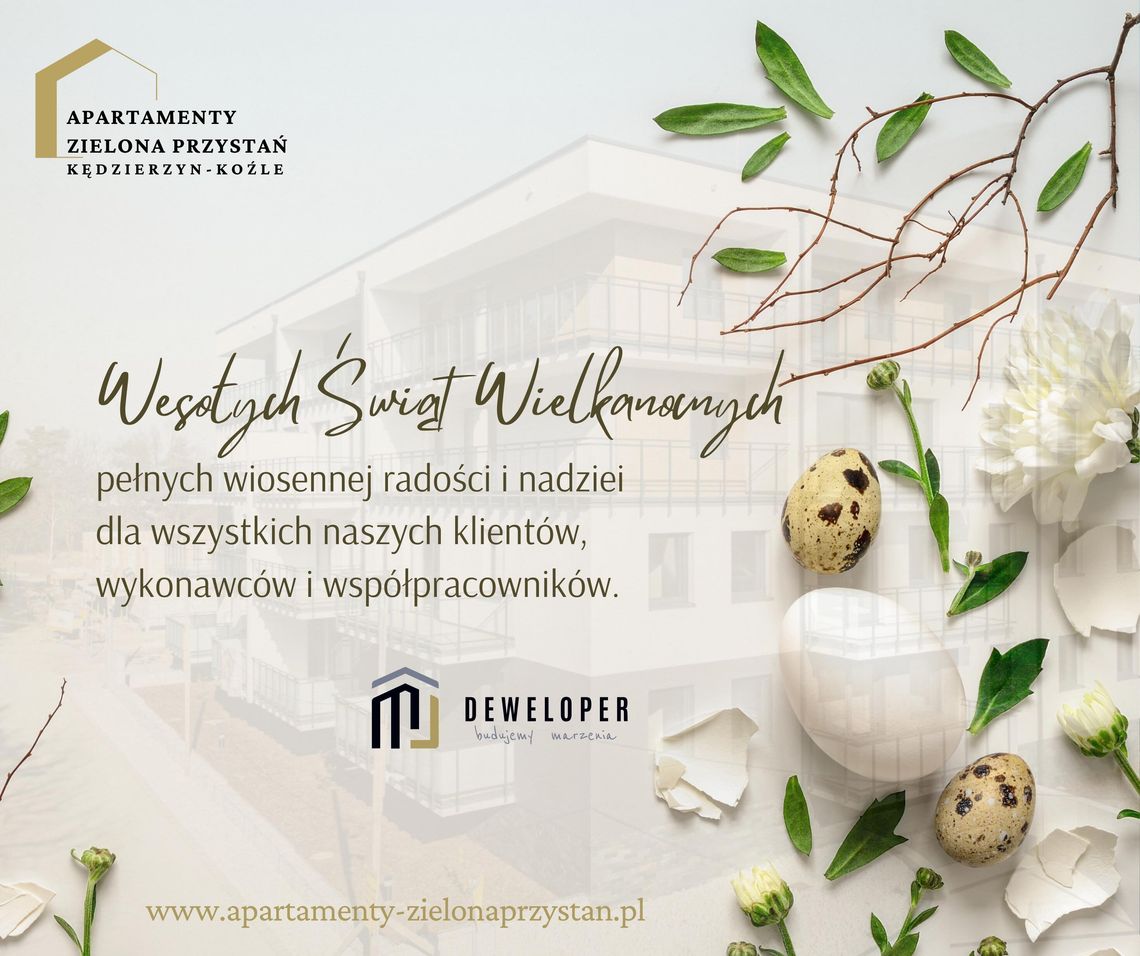 Życzenia wielkanocne firmy MJ Dewloper dla Czytelników KK24.pl