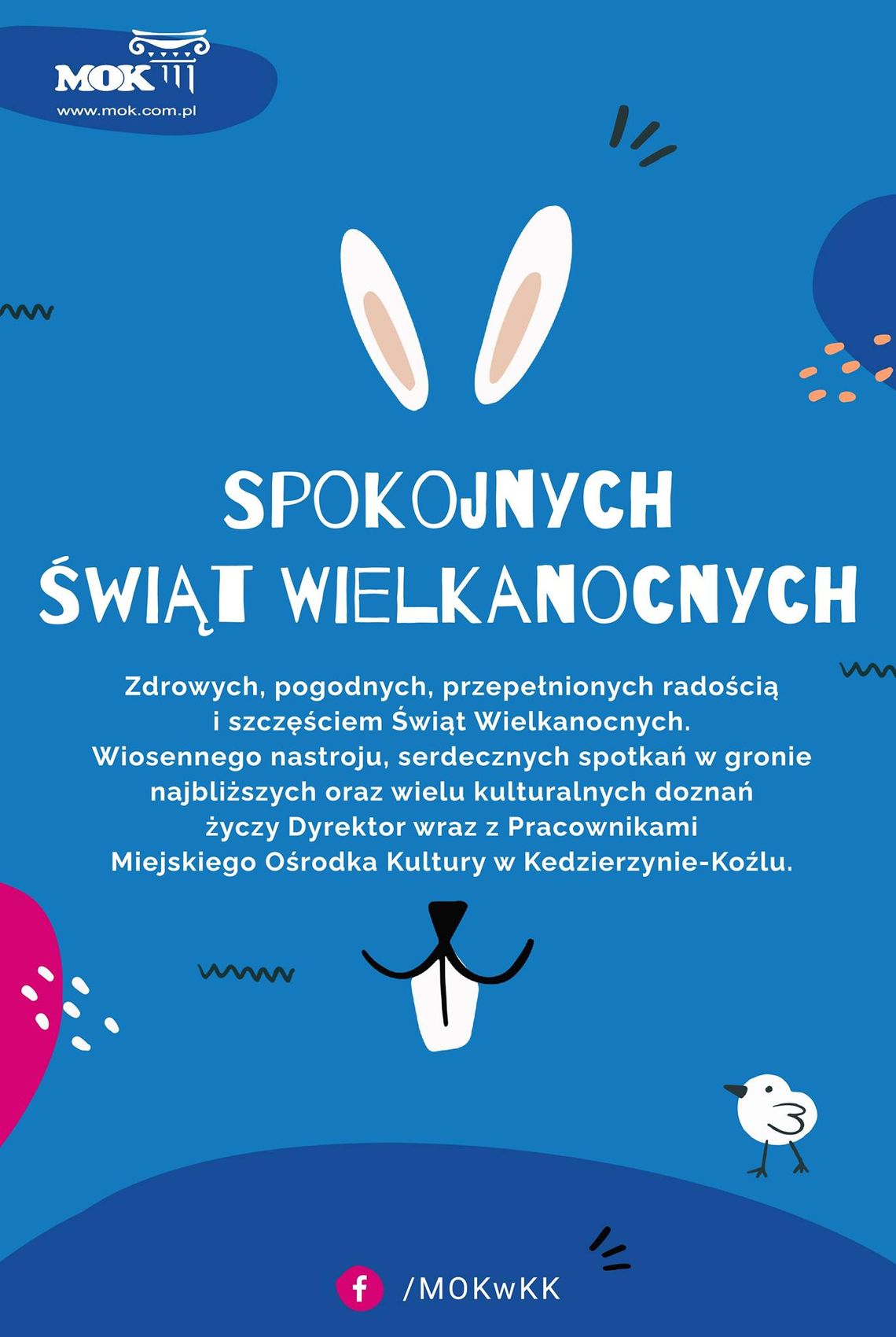 Życzenia wielkanocne Miejskiego Ośrodka Kultury dla Czytelników KK24.pl