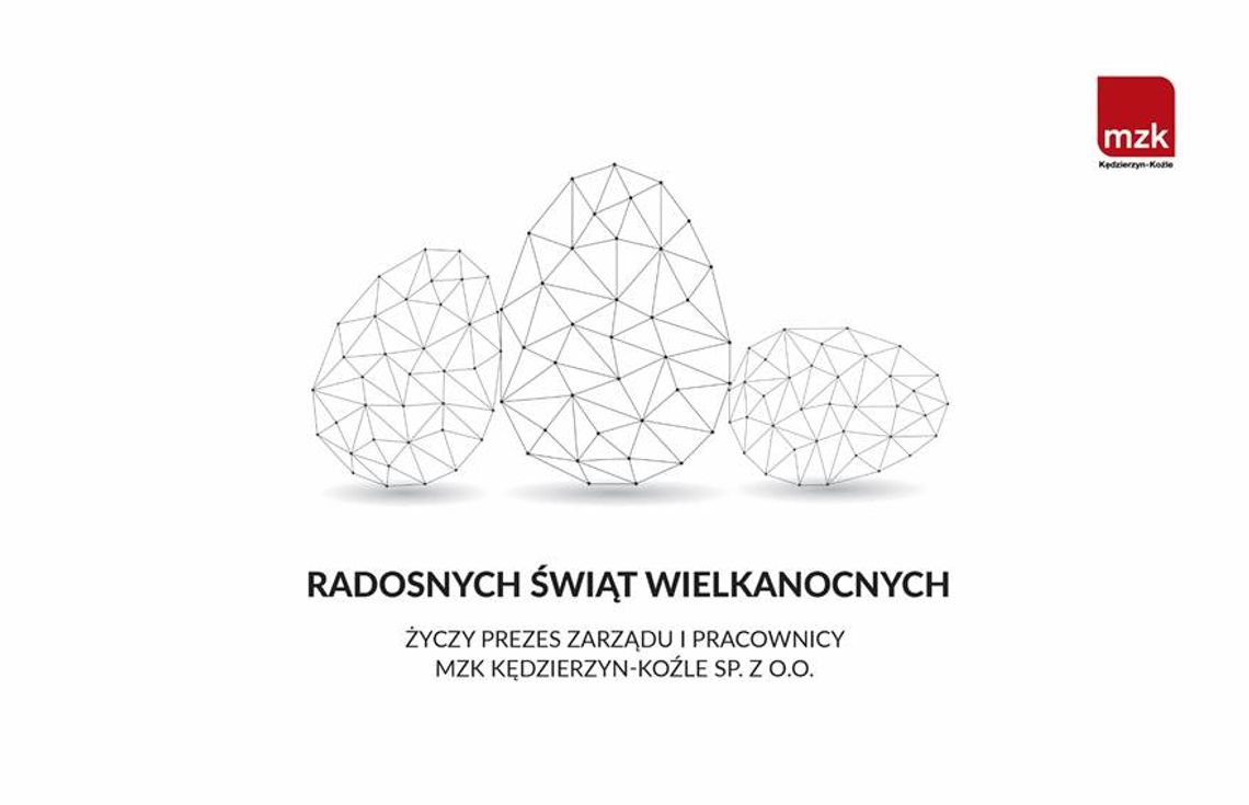 Życzenia Wielkanocne Miejskiego Zakładu Komunikacyjnego dla Czytelników KK24.PL