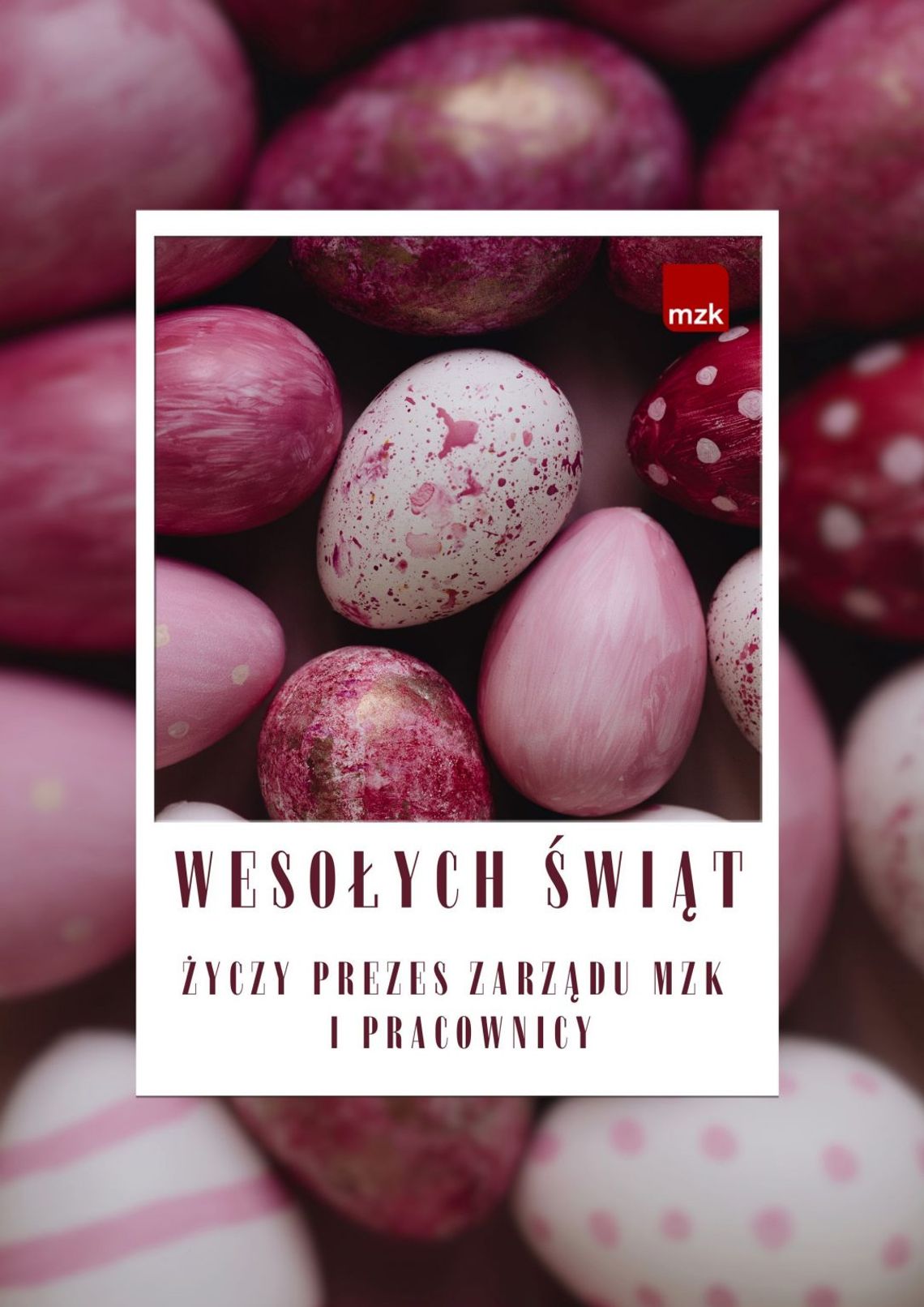 Życzenia wielkanocne MZK Kędzierzyn-Koźle dla Czytelników KK24.pl Życzenia wielkanocne MZK Kędzierzyn-Koźle dla Czytelników KK24.pl