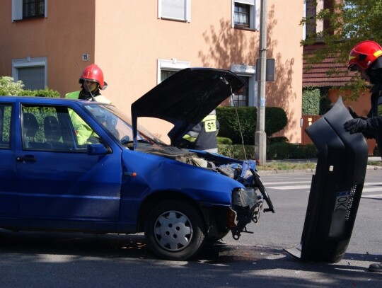 Kolizja na skrzyżowaniu Kościuszki i Sobieskiego