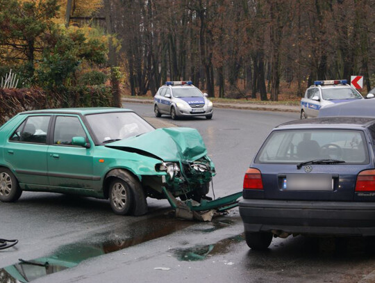 wypadek koźle zderzenie czołowe (2)