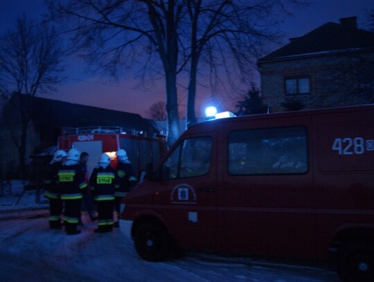 Pożar chlewni w Kobylicach