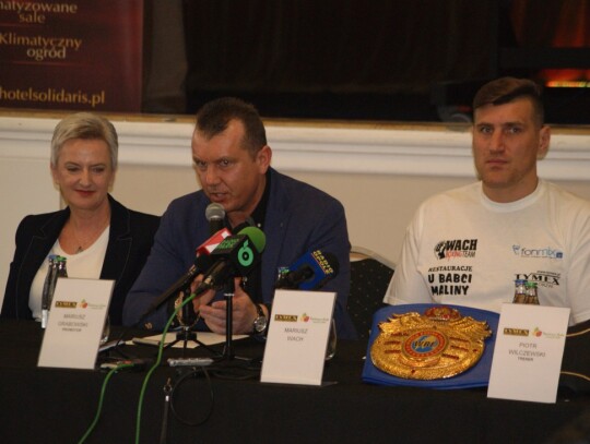 Konferencja prasowa przed galą boksu "Budweld boxing night"