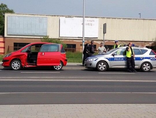 kolizja ulica kozielska kaufland (2)