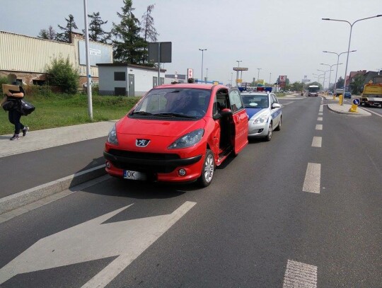 kolizja ulica kozielska kaufland (4)