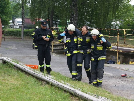 Ćwiczenia straży pożarnej w Kędzierzynie-Koźlu