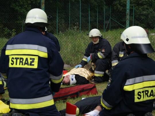 Ćwiczenia straży pożarnej w Kędzierzynie-Koźlu