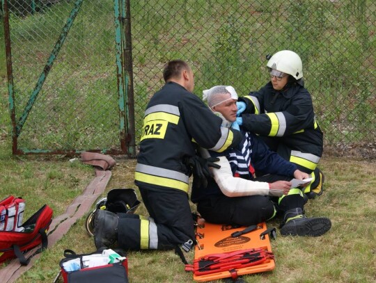 Ćwiczenia straży pożarnej w Kędzierzynie-Koźlu