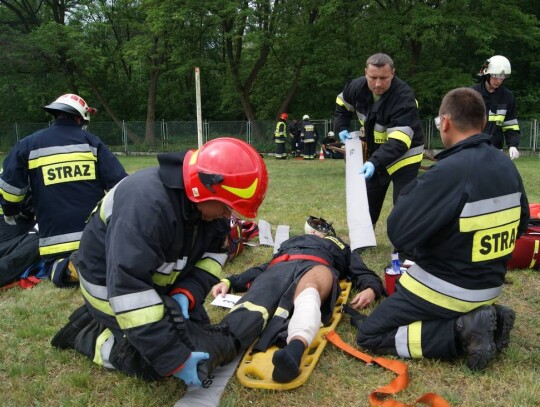 Ćwiczenia straży pożarnej w Kędzierzynie-Koźlu