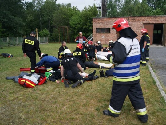 Ćwiczenia straży pożarnej w Kędzierzynie-Koźlu