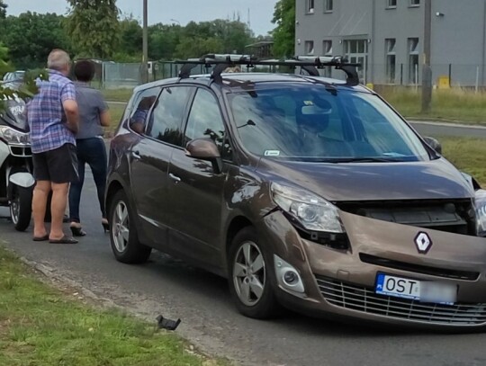 Kolizja na osiedlu Piastów w Kędzierzynie-Koźlu