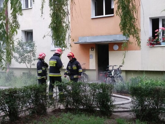 Pożar w Śródmieściu Kędzierzyna-Koźla