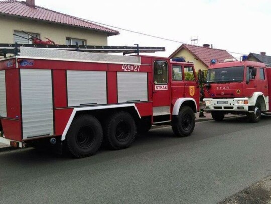 Pożar samochodu w Starej Kuźni