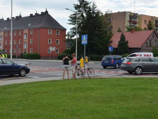Potrącenie rowerzysty na ulicy Kozielskiej w Kędzierzynie-Koźlu