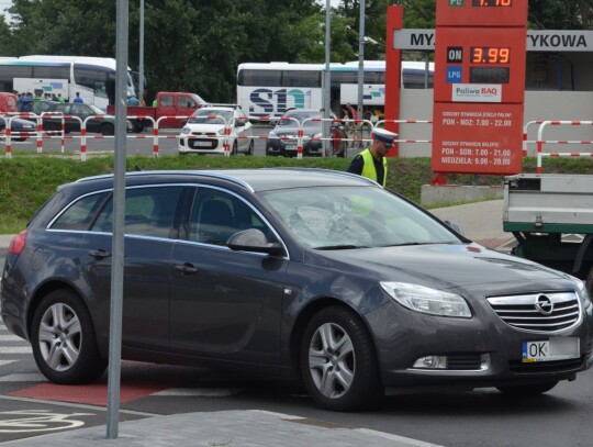 Potrącenie rowerzysty na ulicy Kozielskiej w Kędzierzynie-Koźlu