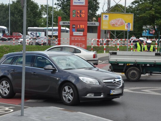 Potrącenie rowerzysty na ulicy Kozielskiej w Kędzierzynie-Koźlu